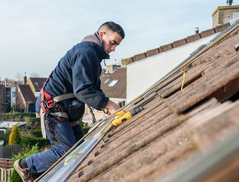 Roofing contractor inspection for exterior roofing work in Evansville Indiana